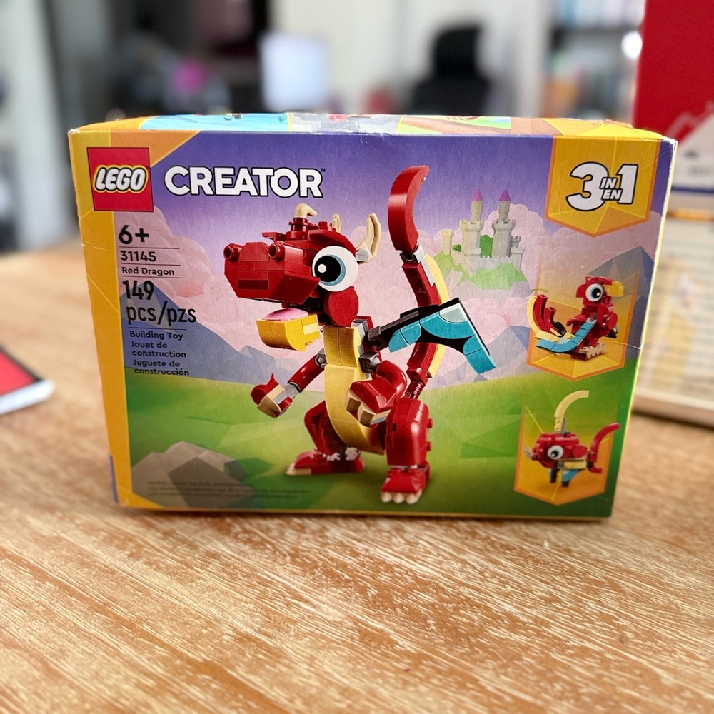 LEGO Creator 3in1 31145 Red Dragon 149 pieces